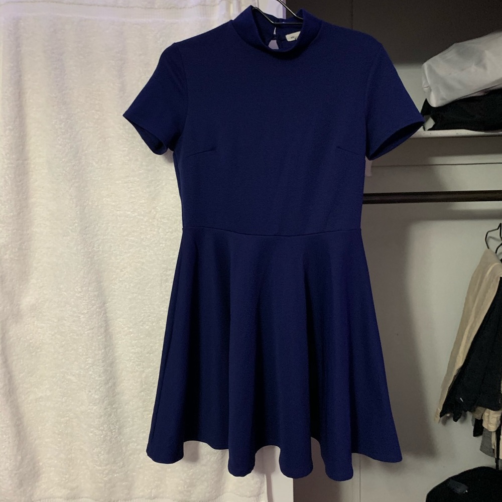 Silence + Noise Mock-Neck Dress